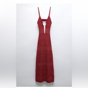 Zara Buckled Cut Out Knit Dress